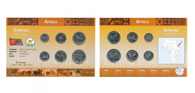 Sada oběžných mincí ERITREA
