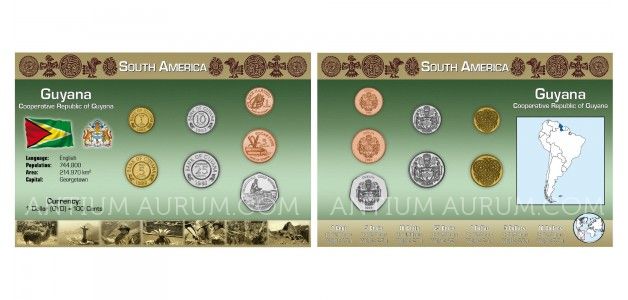 Sada oběžných mincí GUYANA