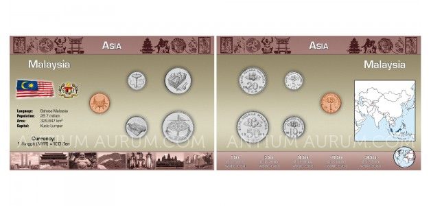 Sada oběžných mincí MALAJSIE