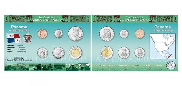 Sada oběžných mincí PANAMA